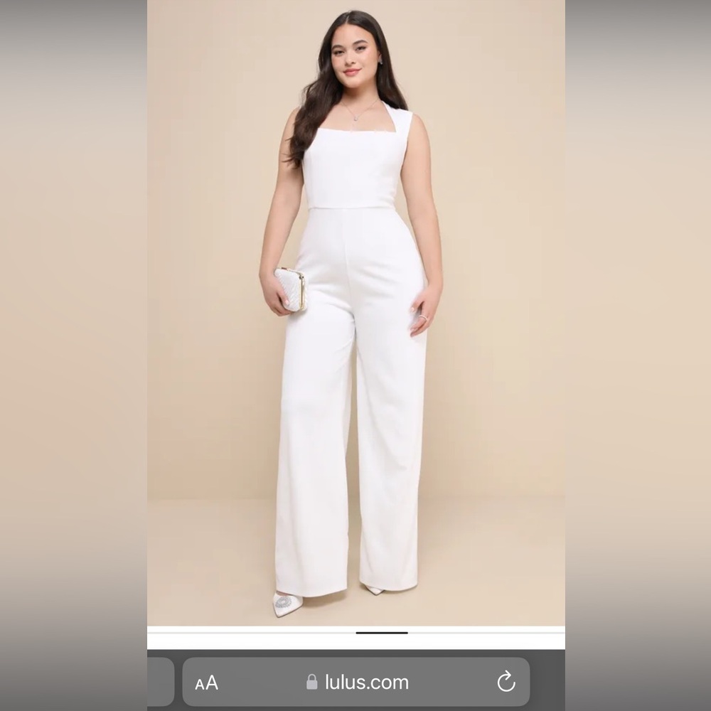 LuLu’s Enticing Adventures White Jumpsuit